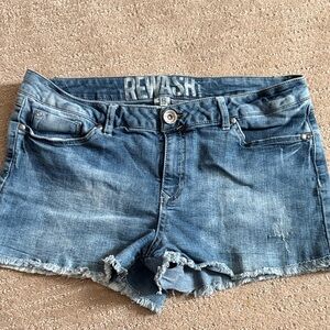 Rewash Distressed Blue Jean Shorts
